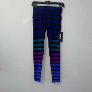 K-Deer Leggings Jewel Tones & Black Stripes